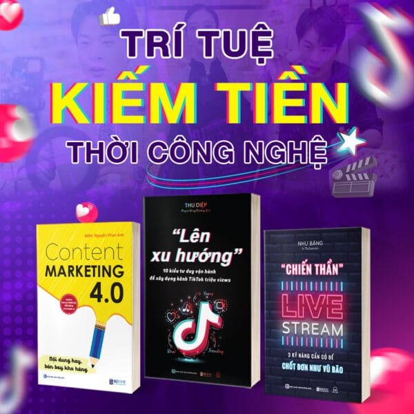 Combo Sách TRÍ TUỆ KIẾM TIỀN THỜI CÔNG NGHỆ (Tặng kèm cuốn Nghề Copywriter )